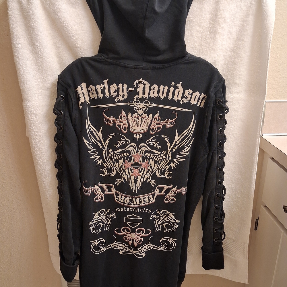 Harley-Davidson Black Graphic Hoodie